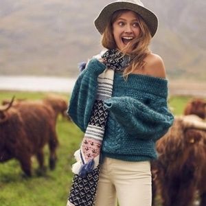 Anthropologie Off-The-Shoulder Sweater